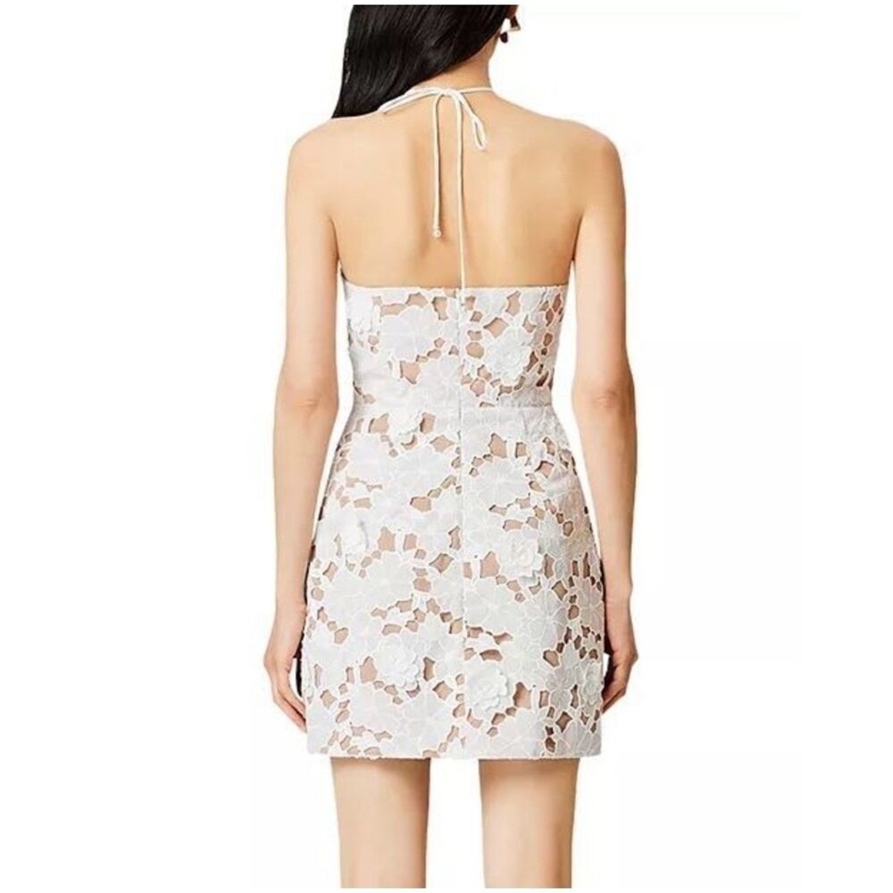 NWT Elliatt Seafarer Lace Halter Neck Mini Dress in White Size XS  $319 - Picture 6 of 11